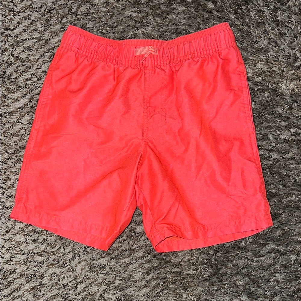 Cat & Jack Boy’s Bright Red-Orange Swim Shorts (Size: 8-10Y)